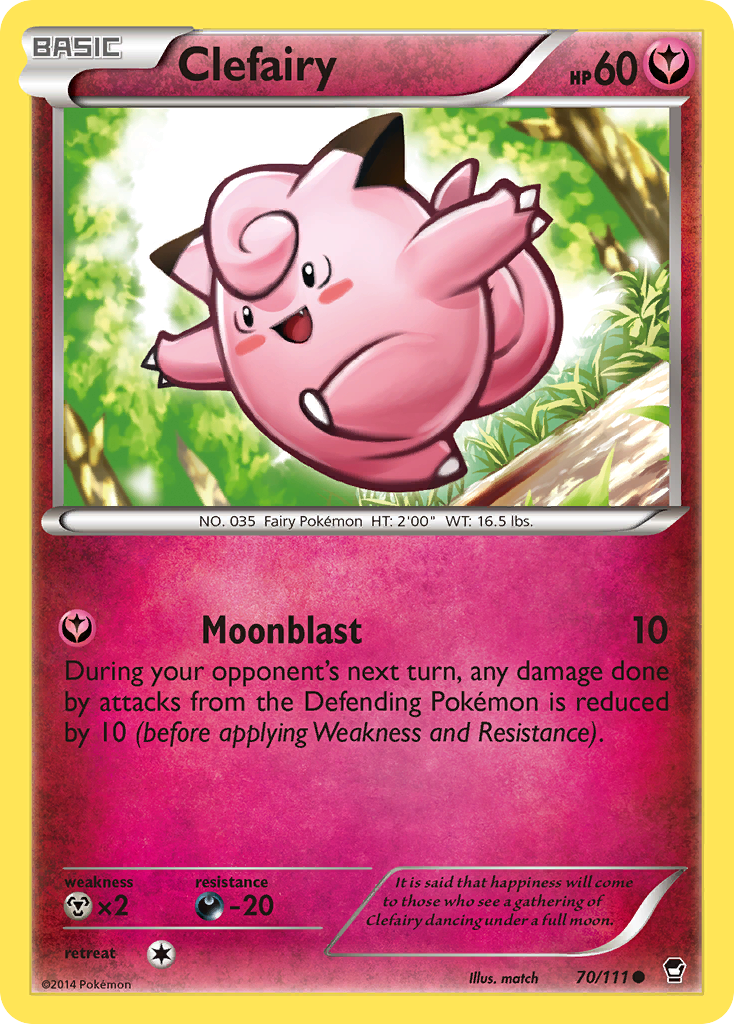 Clefairy (70/111) [XY: Furious Fists] | Event Horizon Hobbies CA