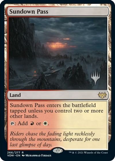 Sundown Pass (Promo Pack) [Innistrad: Crimson Vow Promos] | Event Horizon Hobbies CA