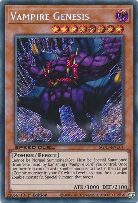 Vampire Genesis [SGX3-ENC01] Secret Rare | Event Horizon Hobbies CA