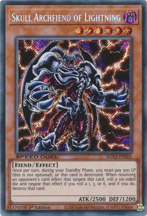 Skull Archfiend of Lightning [SGX3-ENE01] Secret Rare | Event Horizon Hobbies CA