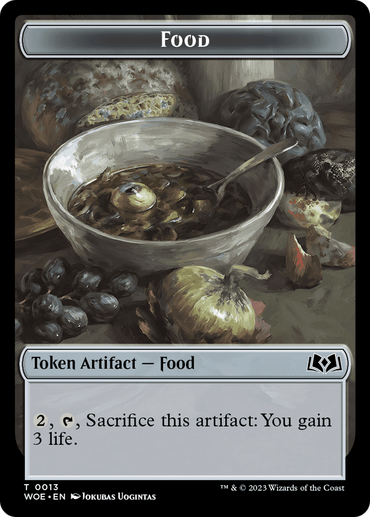 Faerie // Food (0013) Double-Sided Token [Wilds of Eldraine Tokens] | Event Horizon Hobbies CA