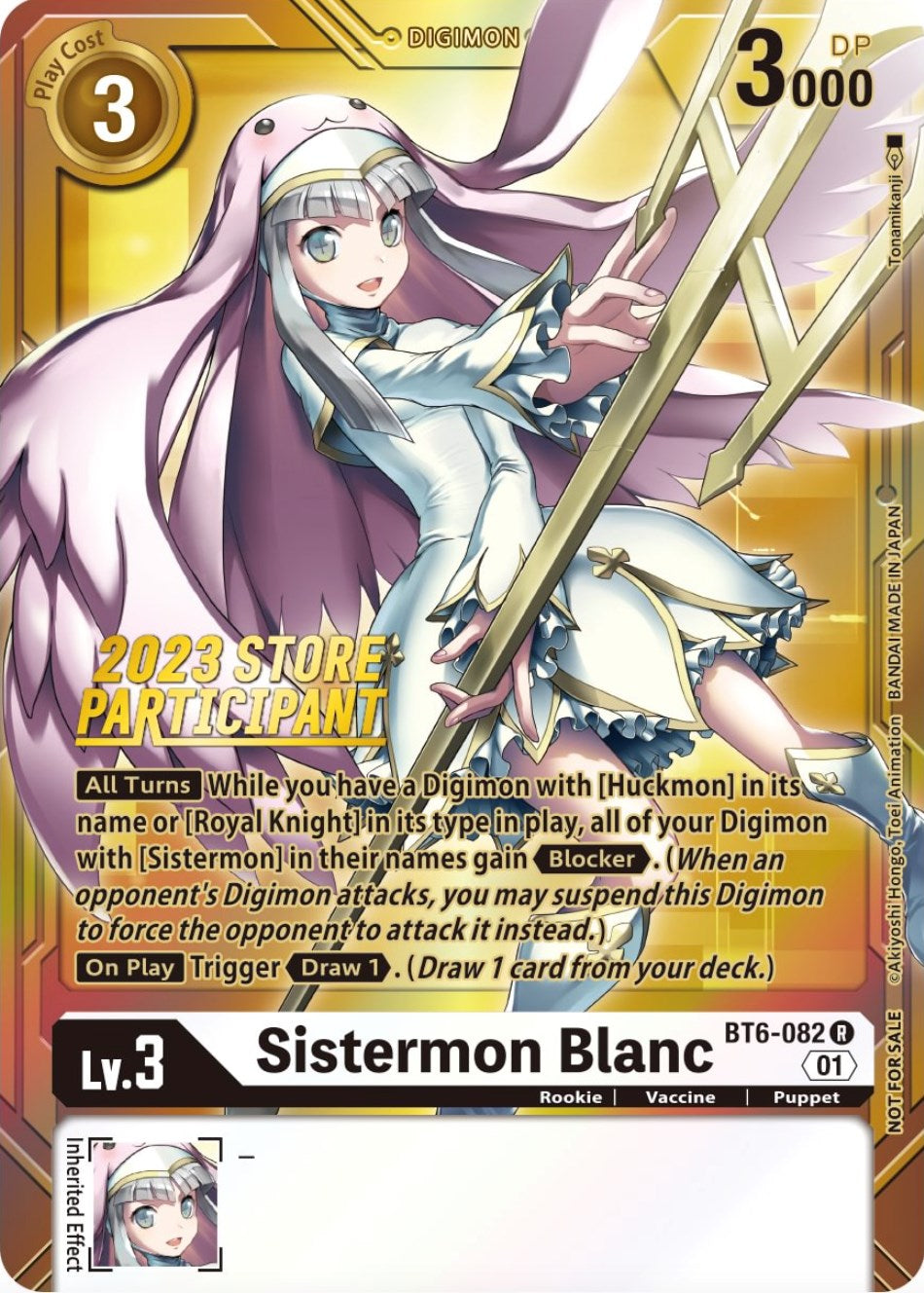 Sistermon Blanc [BT6-082] (2023 Store Participant) [Double Diamond Promos] | Event Horizon Hobbies CA