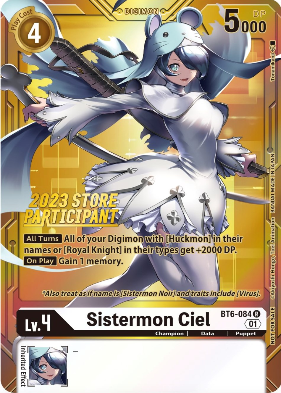 Sistermon Ciel [BT6-084] (2023 Store Participant) [Double Diamond Promos] | Event Horizon Hobbies CA