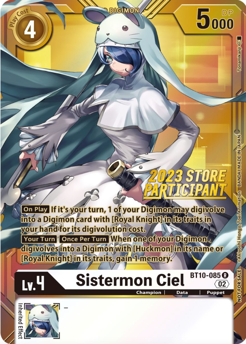 Sistermon Ciel [BT10-085] (2023 Store Participant) [Xros Encounter Promos] | Event Horizon Hobbies CA