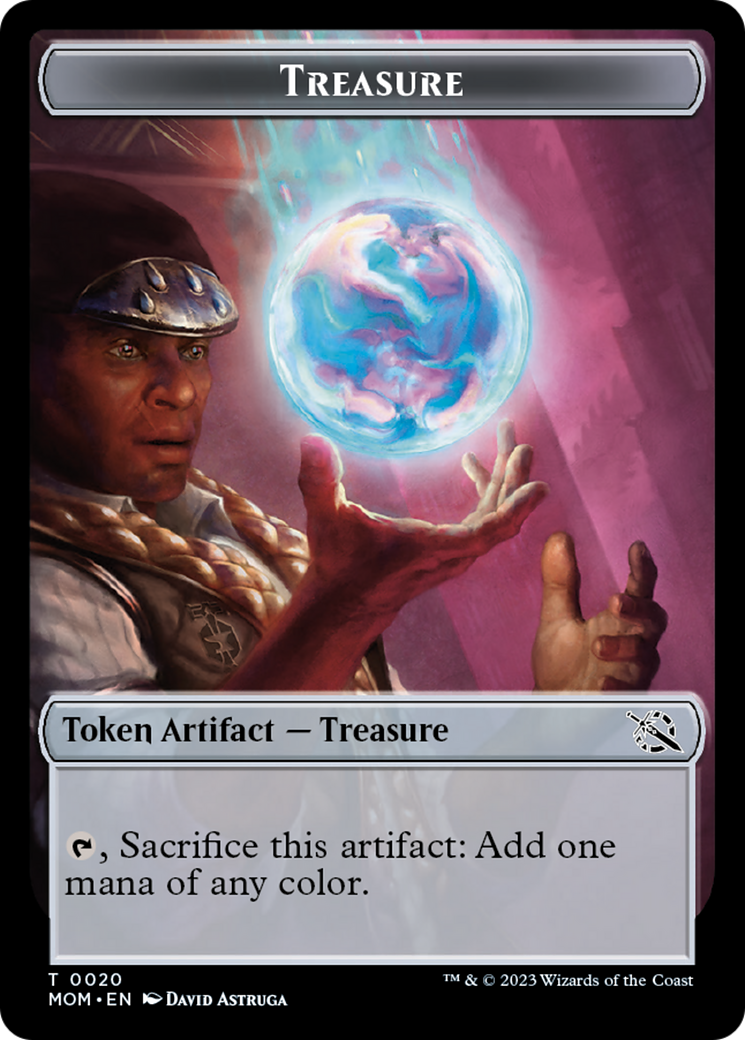 Treasure (20) // Spirit (14) Double-Sided Token [March of the Machine Tokens] | Event Horizon Hobbies CA