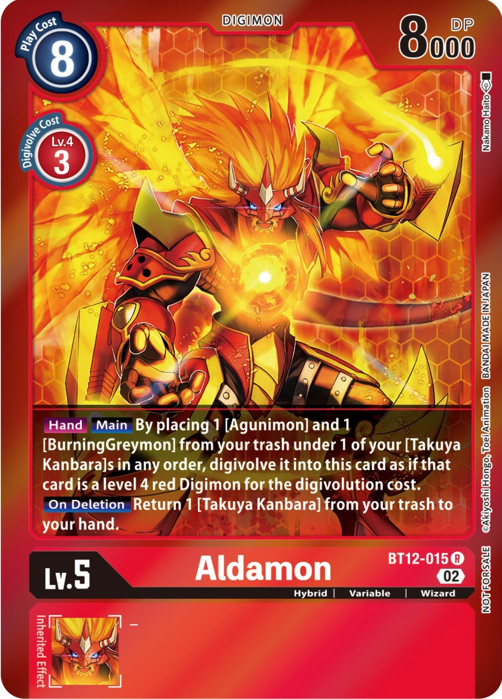 Aldamon [BT12-015] (Tamer Party -Special-) [Across Time Promos] | Event Horizon Hobbies CA