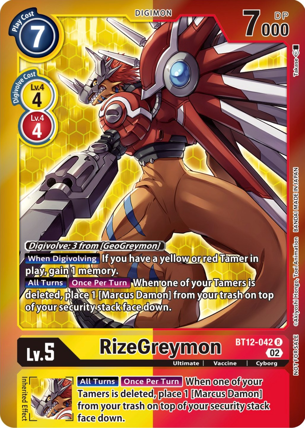 RizeGreymon [BT12-042] (Tamer Party -Special-) [Across Time Promos] | Event Horizon Hobbies CA