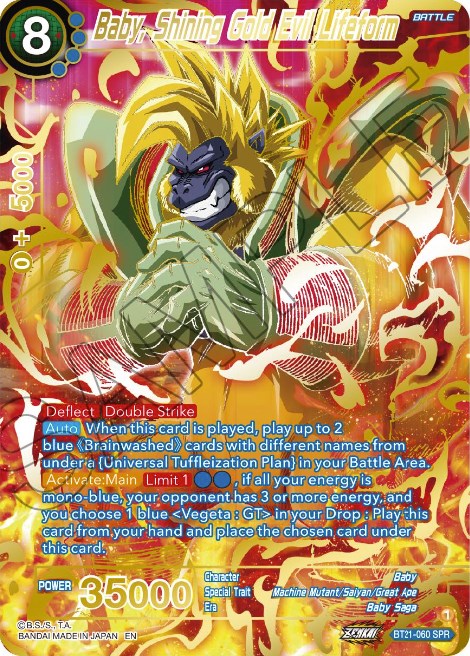 Baby, Shining Gold Evil Lifeform (SPR) (BT21-060) [Wild Resurgence]