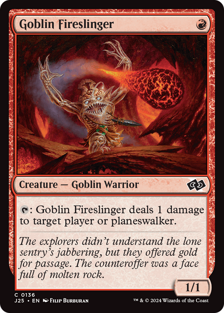 Goblin Fireslinger [Foundations Jumpstart] | Event Horizon Hobbies CA