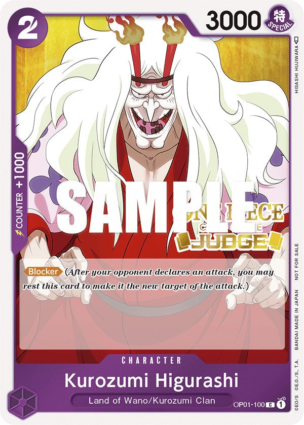 Kurozumi Higurashi (Judge) [One Piece Promotion Cards] | Event Horizon Hobbies CA