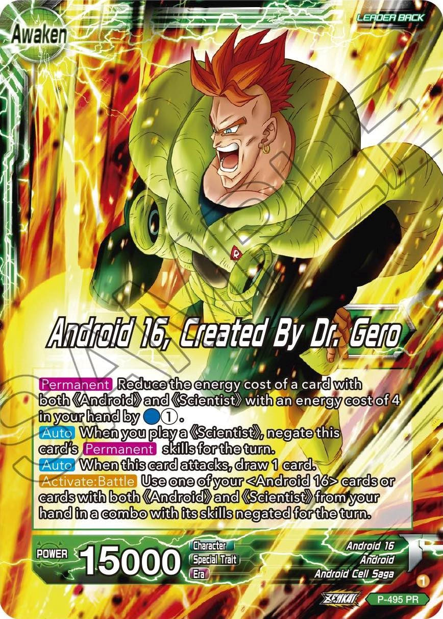 Android 16 // Android 16, Created By Dr. Gero (P-495) [Promotion Cards] | Event Horizon Hobbies CA