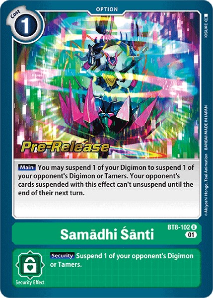 Samadhi Santi [BT8-102] [New Awakening Pre-Release Cards] | Event Horizon Hobbies CA