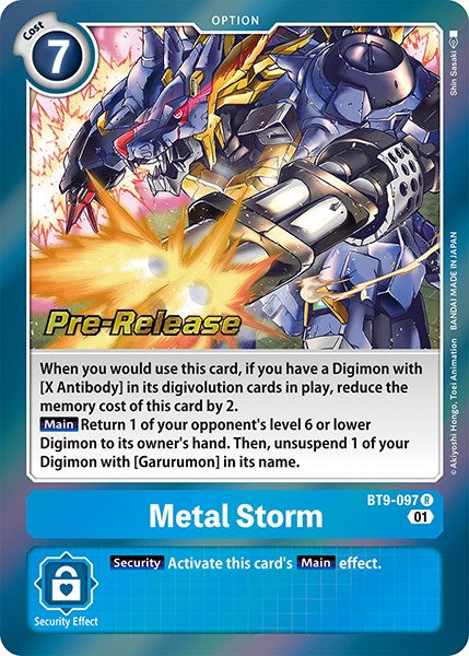 Metal Storm [BT9-097] [X Record Pre-Release Promos] | Event Horizon Hobbies CA