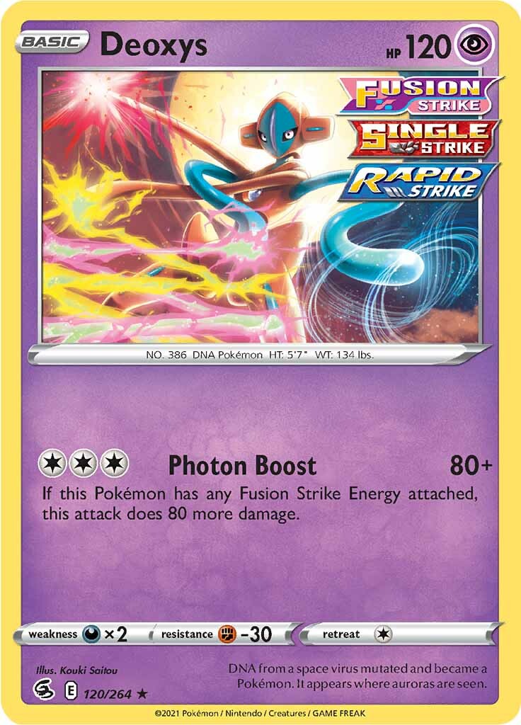 Deoxys (120/264) [Sword & Shield: Fusion Strike] | Event Horizon Hobbies CA