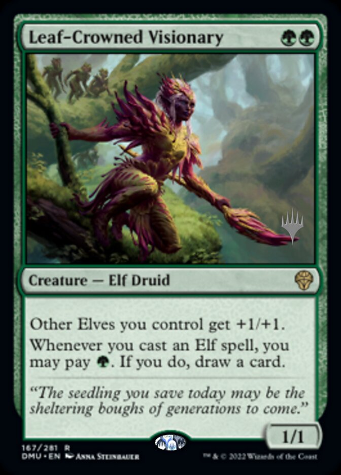 Leaf-Crowned Visionary (Promo Pack) [Dominaria United Promos] | Event Horizon Hobbies CA