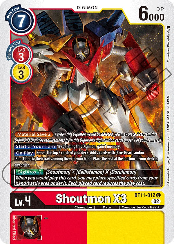 Shoutmon X3 [BT11-012] [Dimensional Phase] | Event Horizon Hobbies CA