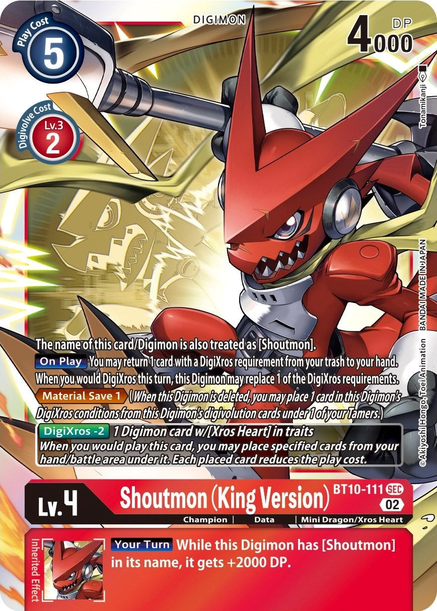 Shoutmon (King Version) [BT10-111] [Xros Encounter] | Event Horizon Hobbies CA