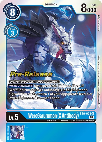 WereGarurumon (X Antibody) [BT9-028] [X Record Pre-Release Promos] | Event Horizon Hobbies CA