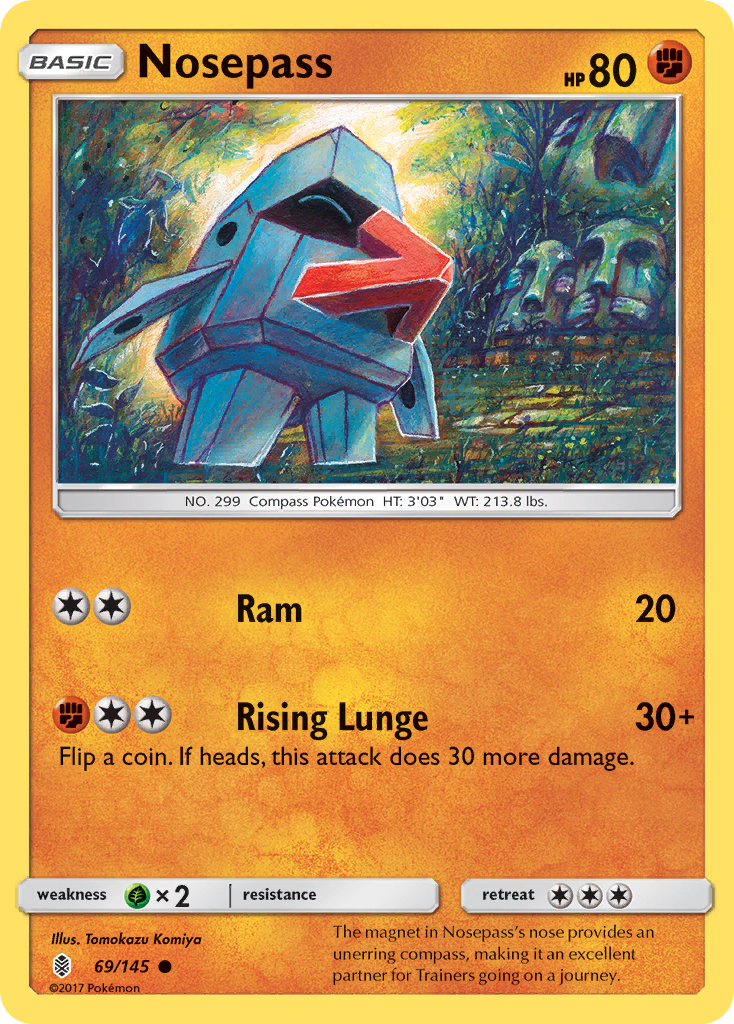 Nosepass (69/145) [Sun & Moon: Guardians Rising] | Event Horizon Hobbies CA