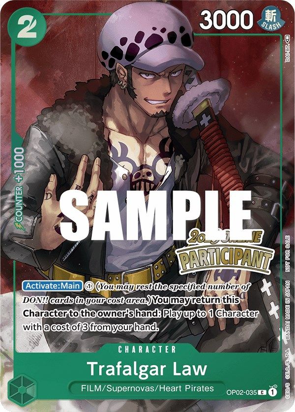 Trafalgar Law (Online Regional 2023) [Participant] [One Piece Promotion Cards] | Event Horizon Hobbies CA