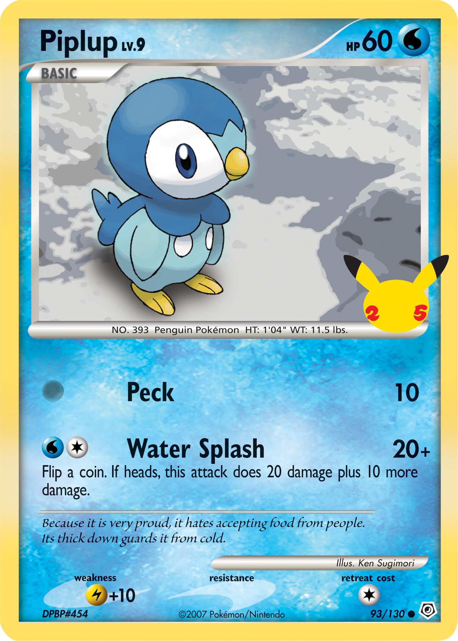 Piplup (93/130) (Jumbo Card) [First Partner Pack] | Event Horizon Hobbies CA