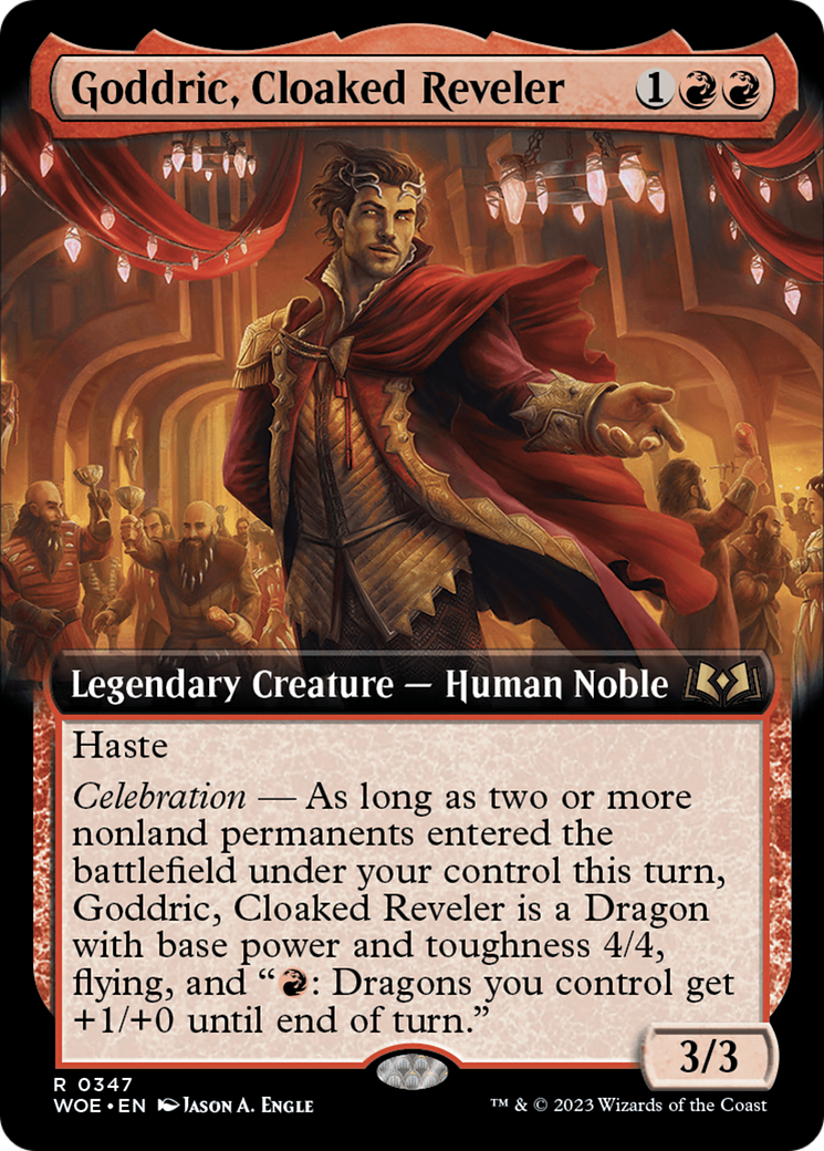 Goddric, Cloaked Reveler (Extended Art) [Wilds of Eldraine] | Event Horizon Hobbies CA