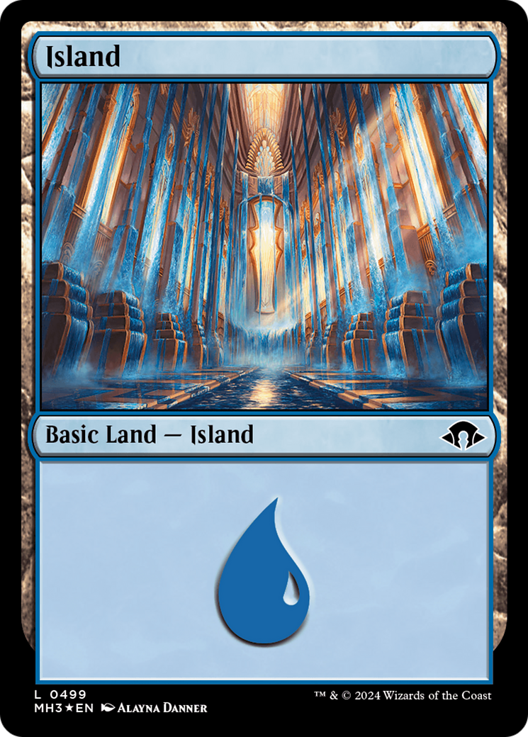 Island (0499) (Ripple Foil) [Modern Horizons 3] | Event Horizon Hobbies CA