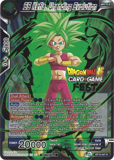 SS Kefla, Unending Evolution (Card Game Fest 2022) (BT15-047) [Tournament Promotion Cards] | Event Horizon Hobbies CA