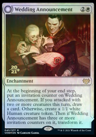 Wedding Announcement // Wedding Festivity [Innistrad: Crimson Vow Prerelease Promos] | Event Horizon Hobbies CA