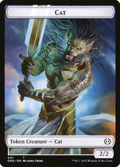 Phyrexian Goblin // Cat Double-Sided Token [Phyrexia: All Will Be One Tokens] | Event Horizon Hobbies CA