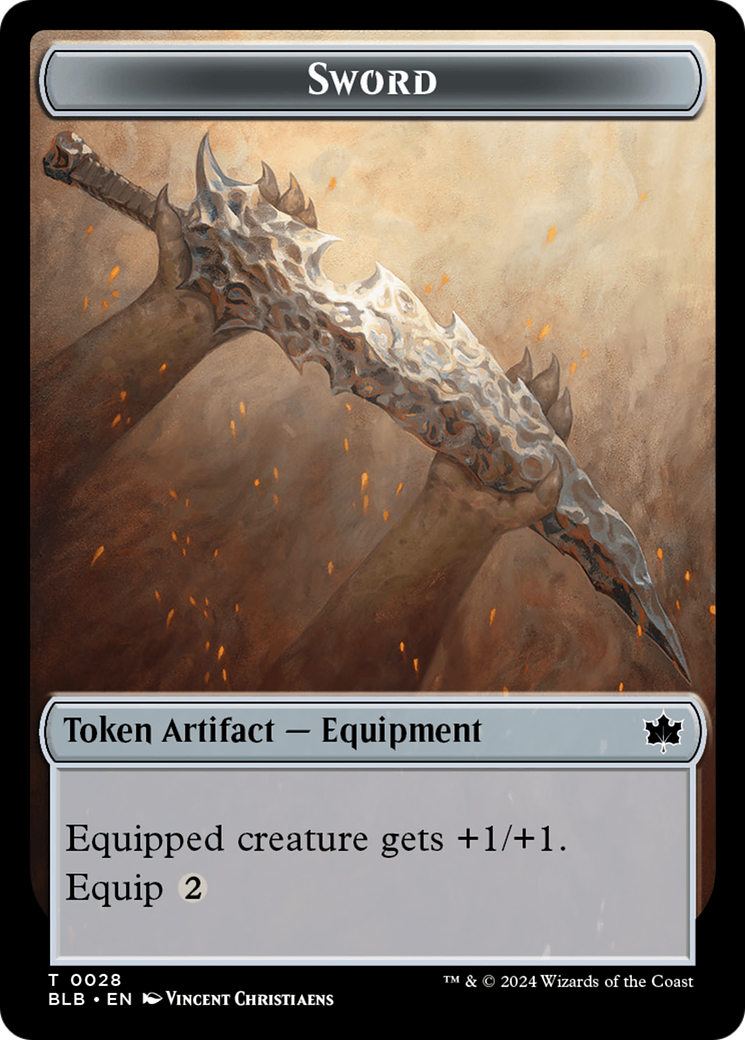 Sword Token [Bloomburrow Tokens] | Event Horizon Hobbies CA