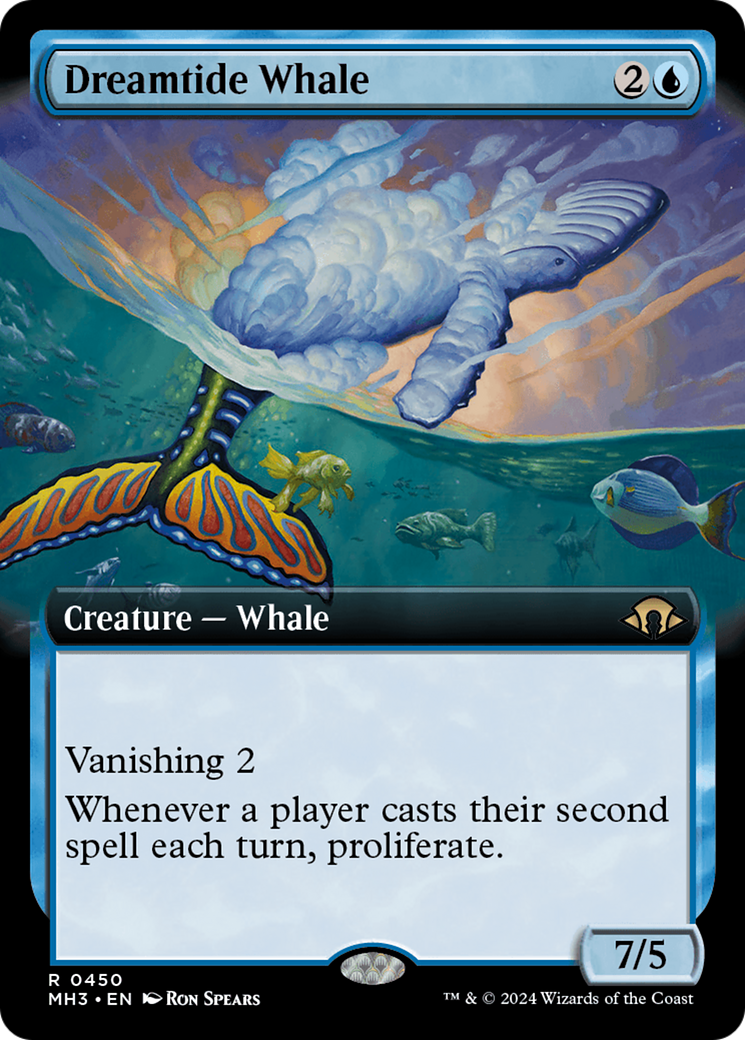 Dreamtide Whale (Extended Art) [Modern Horizons 3] | Event Horizon Hobbies CA