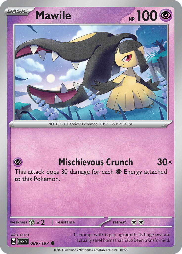 Mawile (089/197) [Scarlet & Violet: Obsidian Flames] | Event Horizon Hobbies CA