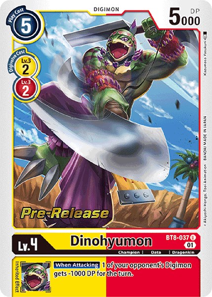 Dinohyumon [BT8-037] [New Awakening Pre-Release Cards] | Event Horizon Hobbies CA