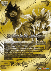 Son Goku // Ultra Instinct Son Goku, Limits Surpassed (Championship 2023 Golden Card Vol.2, Version 1) (BT9-100) [Tournament Promotion Cards] | Event Horizon Hobbies CA