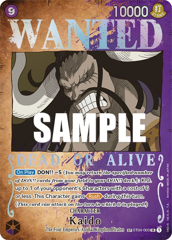 Kaido (Wanted Poster) [Pillars of Strength] | Event Horizon Hobbies CA