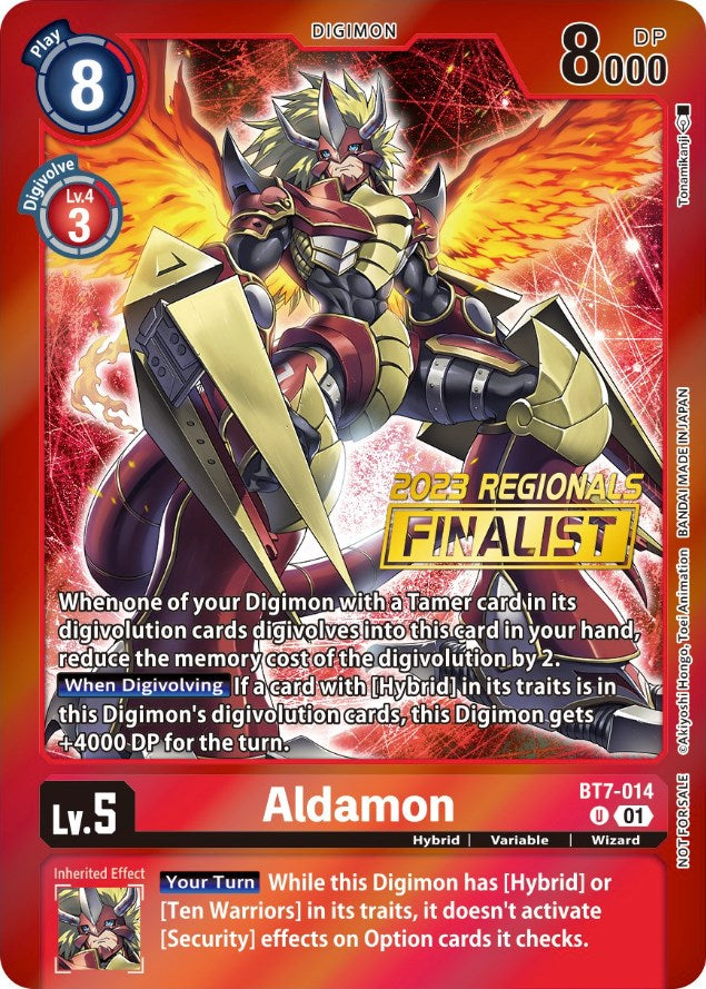 Aldamon [BT7-014] (2023 Regionals Finalist) [Next Adventure Promos] | Event Horizon Hobbies CA