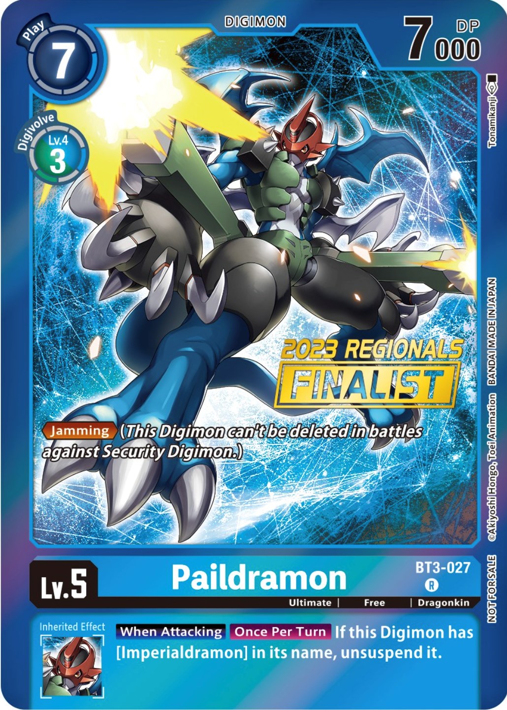 Paildramon [BT3-027] (2023 Regionals Finalist) [Release Special Booster Promos] | Event Horizon Hobbies CA