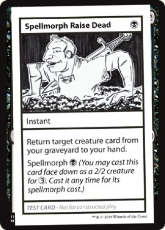 Spellmorph Raise Dead (2021 Edition) [Mystery Booster Playtest Cards] | Event Horizon Hobbies CA