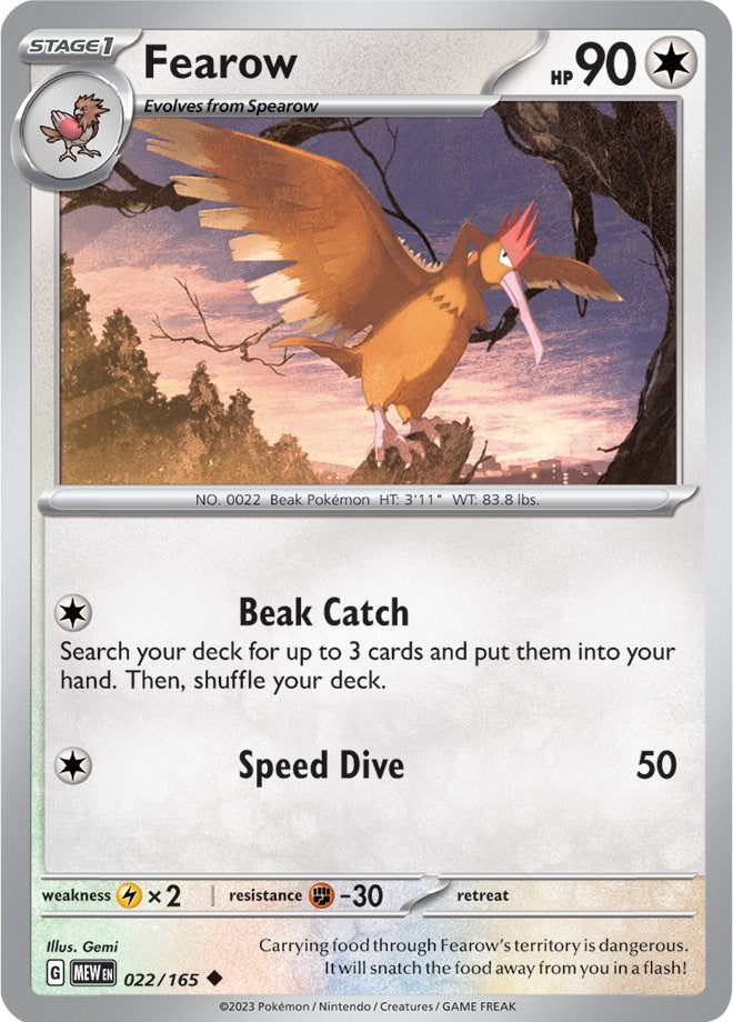 Fearow (022/165) [Scarlet & Violet: 151] | Event Horizon Hobbies CA