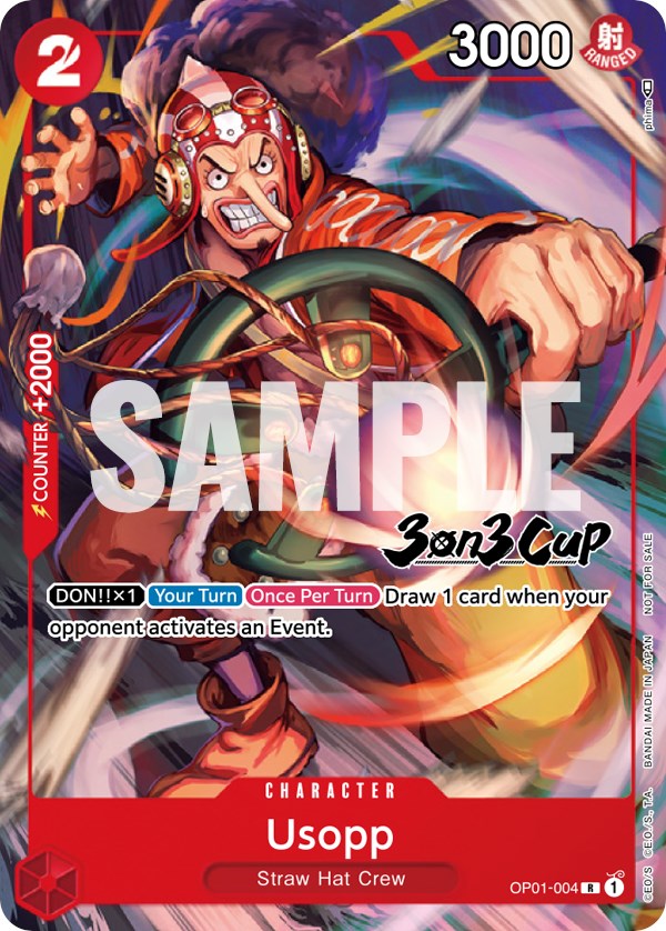 Usopp (3-on-3 Cup) [Participant] [One Piece Promotion Cards] | Event Horizon Hobbies CA