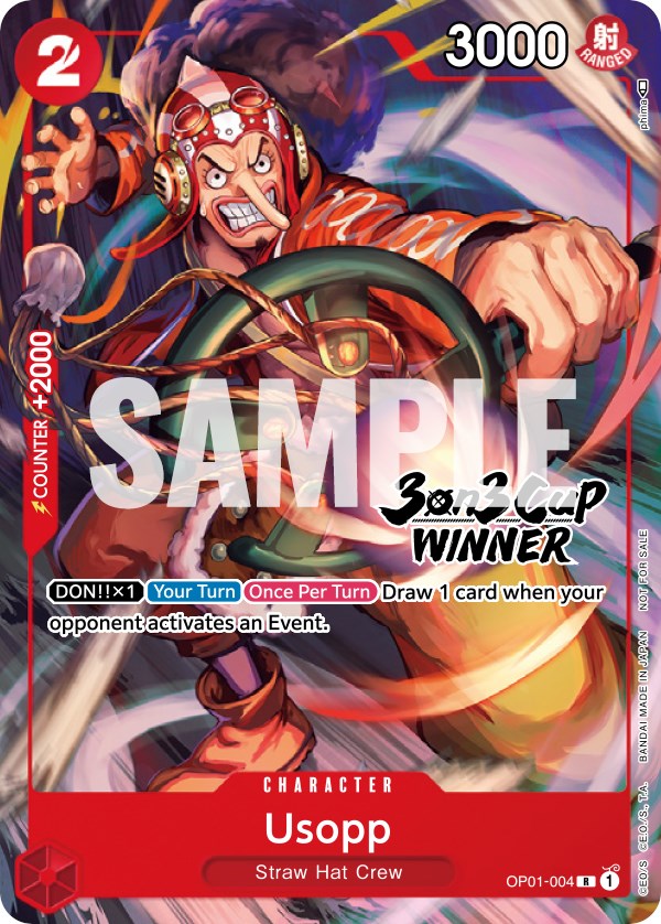 Usopp (3-on-3 Cup) [Winner] [One Piece Promotion Cards] | Event Horizon Hobbies CA