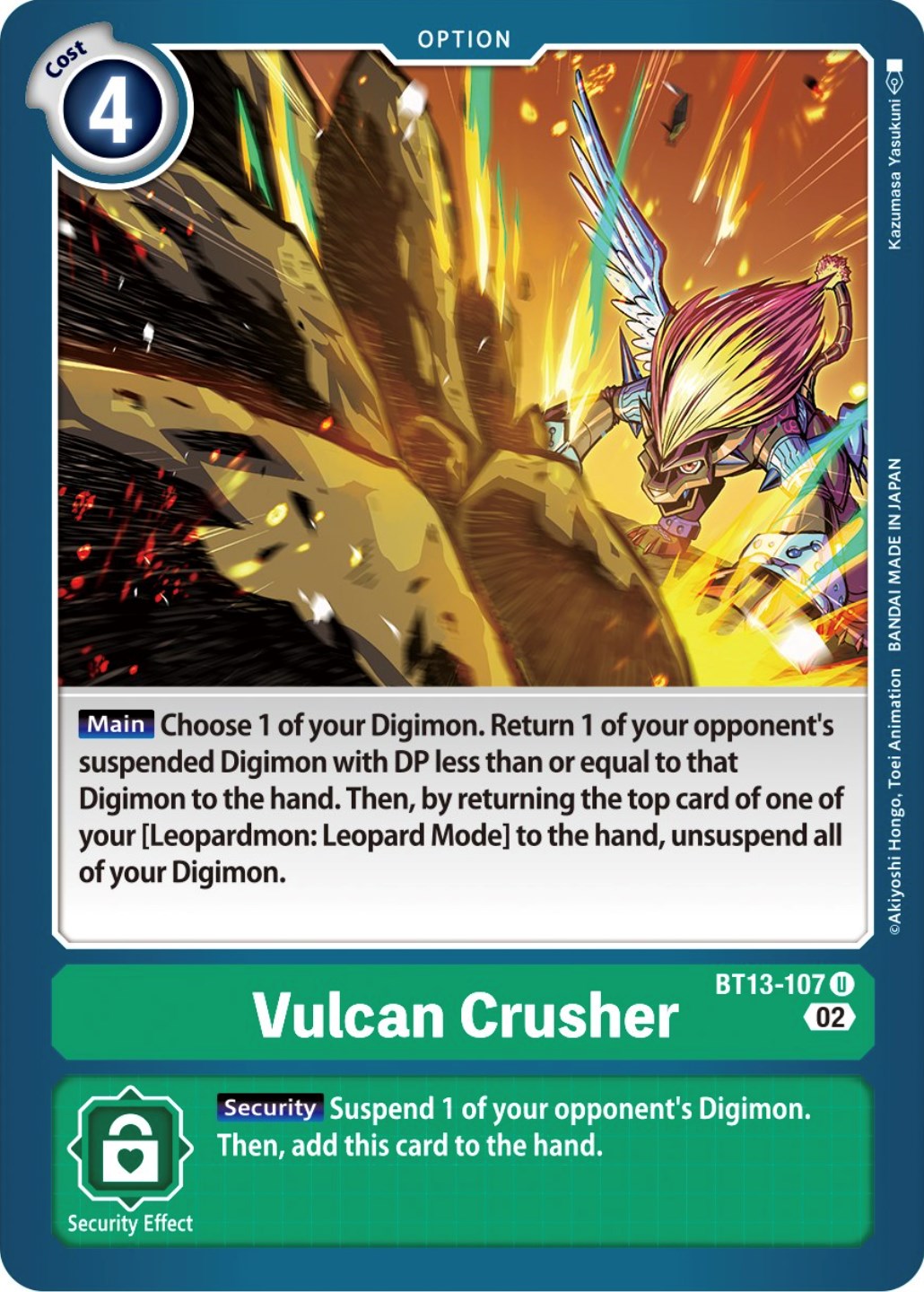 Vulcan Crusher [BT13-107] [Versus Royal Knights Booster] | Event Horizon Hobbies CA