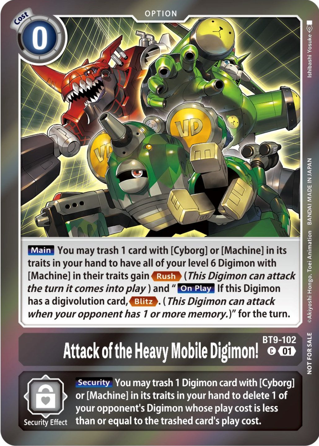 Attack of the Heavy Mobile Digimon! [BT9-102] (Event Pack 5) [X Record Promos] | Event Horizon Hobbies CA