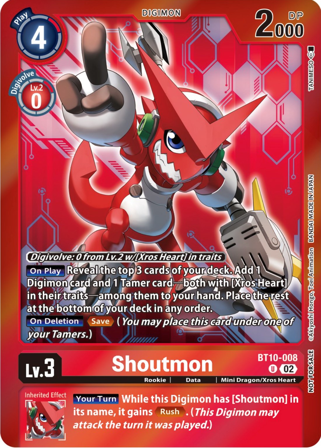 Shoutmon [BT10-008] (Event Pack 5) [Xros Encounter Promos] | Event Horizon Hobbies CA