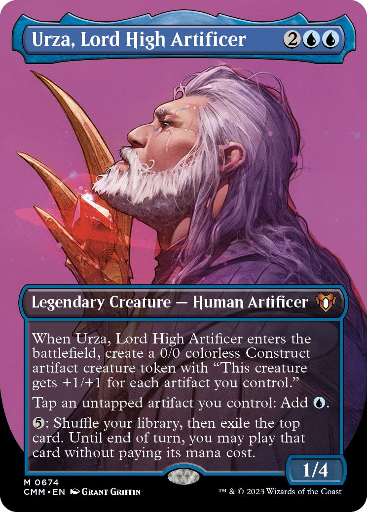 Urza, Lord High Artificer (Borderless Profile) [Commander Masters] | Event Horizon Hobbies CA