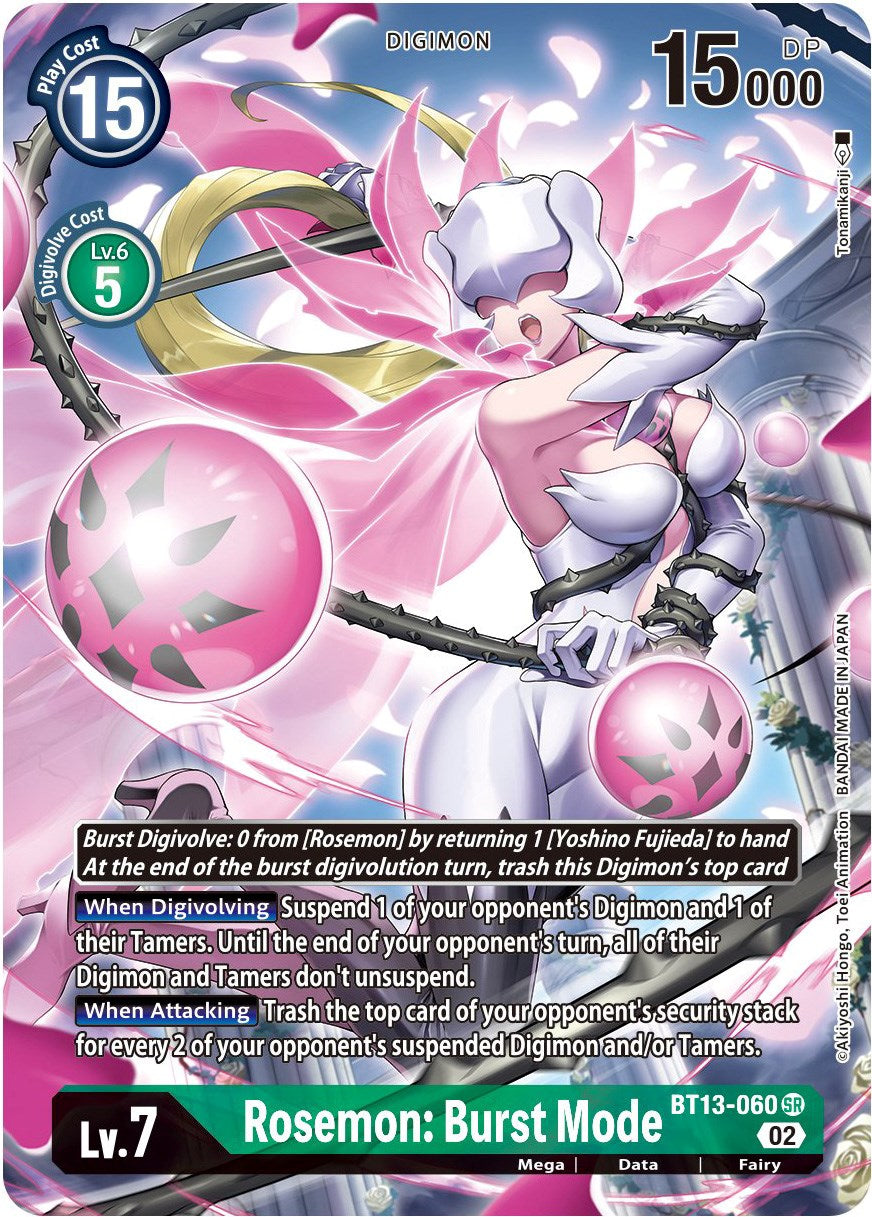 Rosemon: Burst Mode [BT13-060] (Alternate Art) [Versus Royal Knights Booster] | Event Horizon Hobbies CA