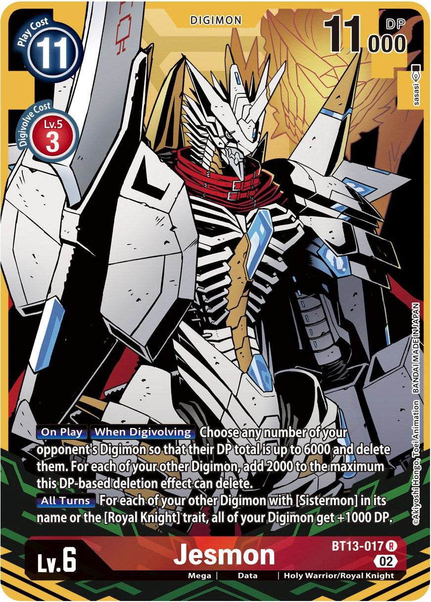 Jesmon [BT13-017] (Alternate Art) [Versus Royal Knights Booster] | Event Horizon Hobbies CA