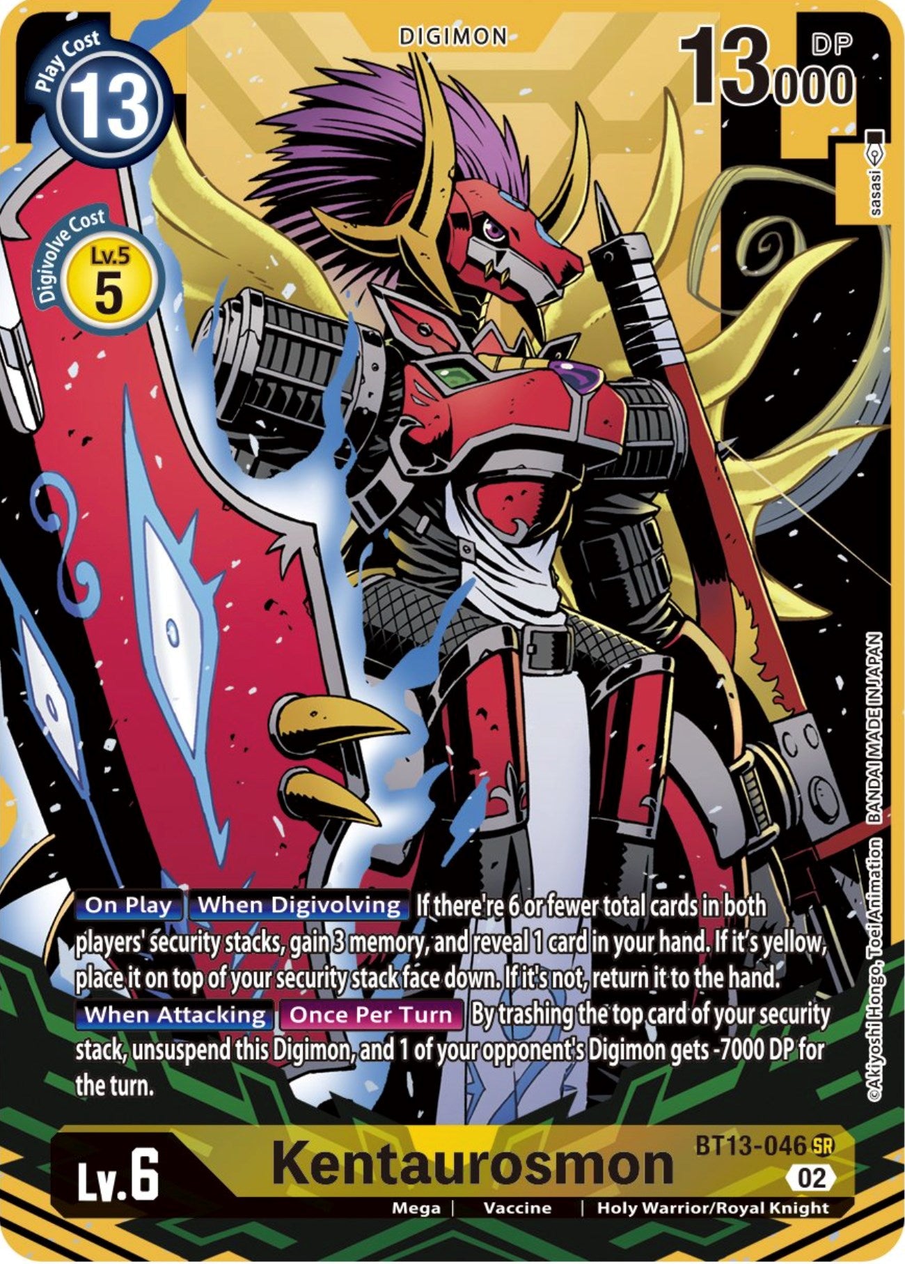 Kentaurosmon [BT13-046] (Alternate Art) [Versus Royal Knights Booster] | Event Horizon Hobbies CA