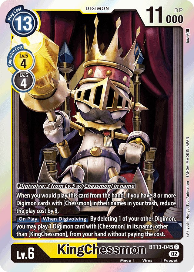 KingChessmon [BT13-045] [Versus Royal Knights Booster] | Event Horizon Hobbies CA